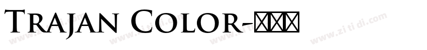 Trajan Color字体转换